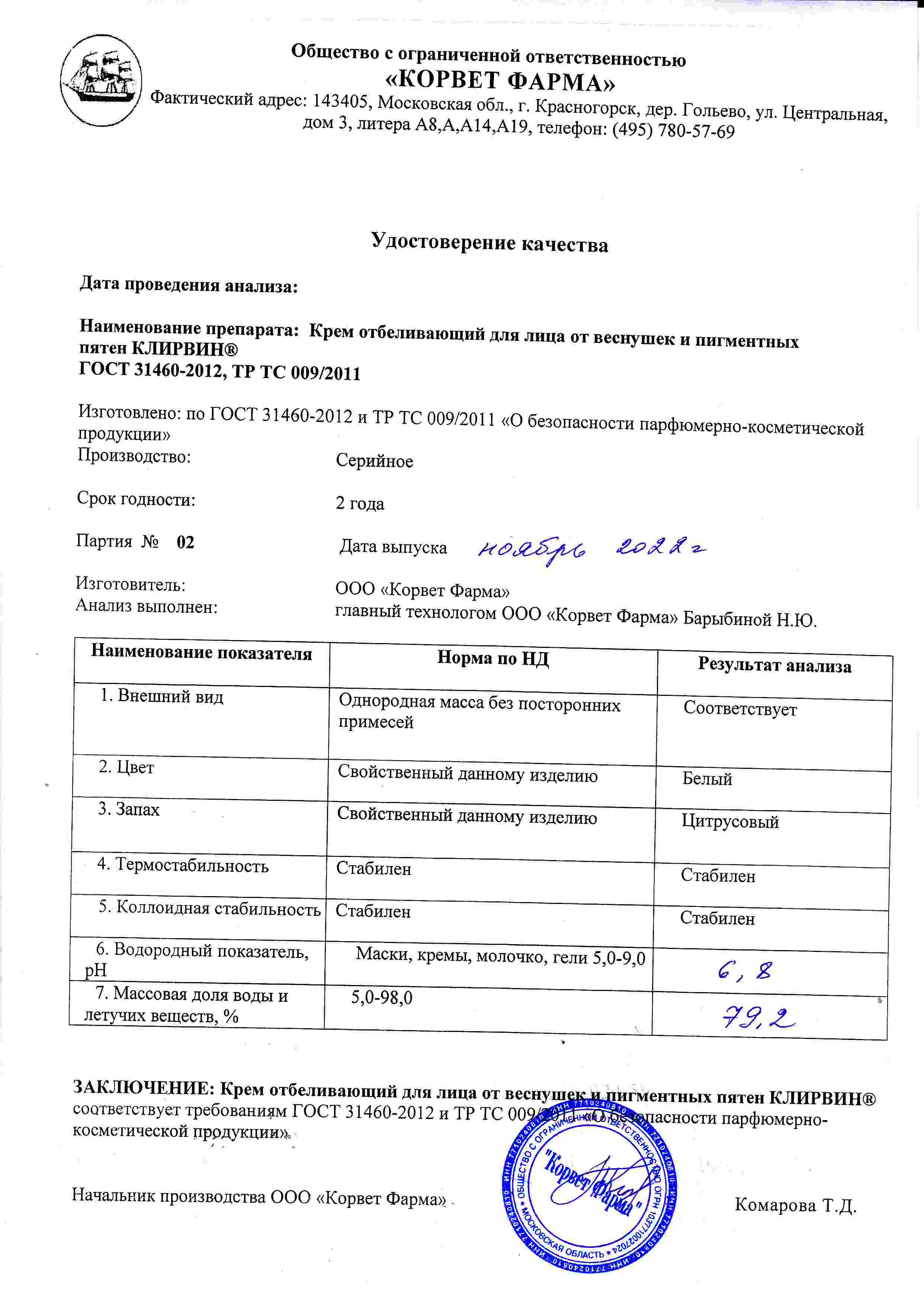 Паспорт №11202202